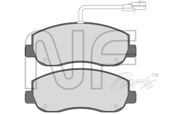 NF PARTS Комплект тормозных колодок, дисковый тормоз NF0015291